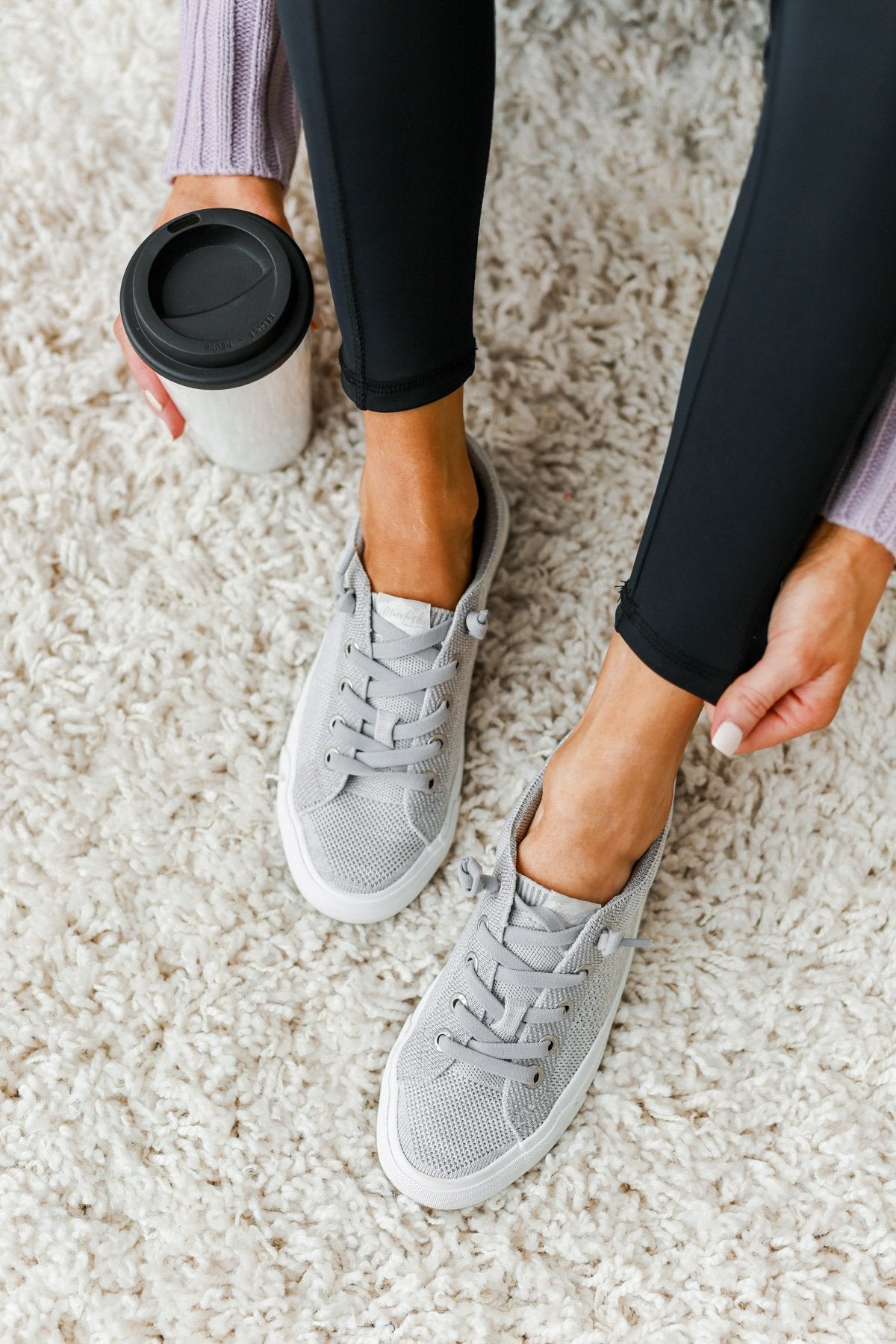 Heather gray sneakers sale