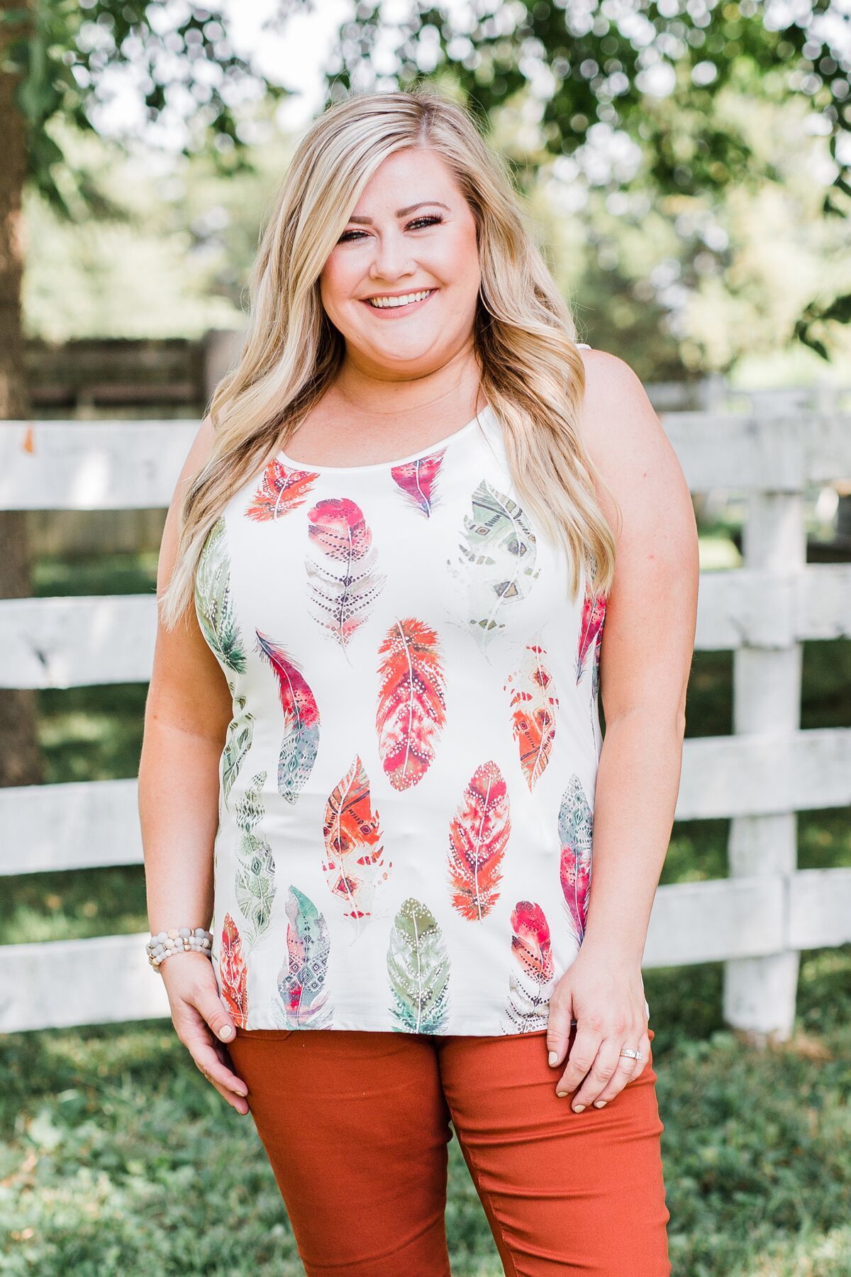 Catching Dreams Aztec Feather Tank Top - Fall