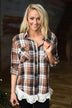 Easy Choice Top ~ Brown