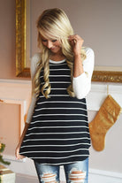 Essential Stripe Top ~ Black