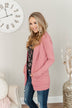 Light Weight Open Front Cardigan- Dusty Pink