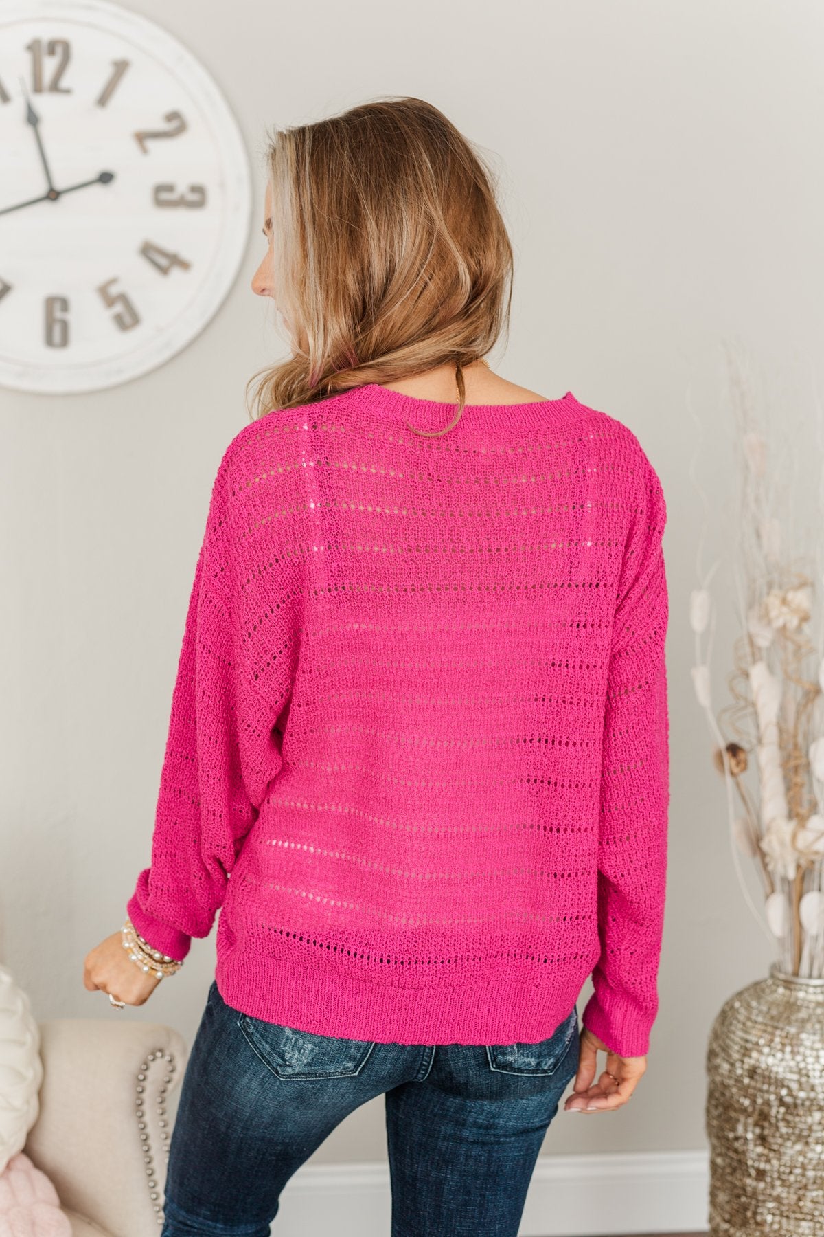 Pointelle Knit Sweater Vest – The Pink House Boutique
