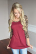 Fierce & Fabulous Leopard Top Red