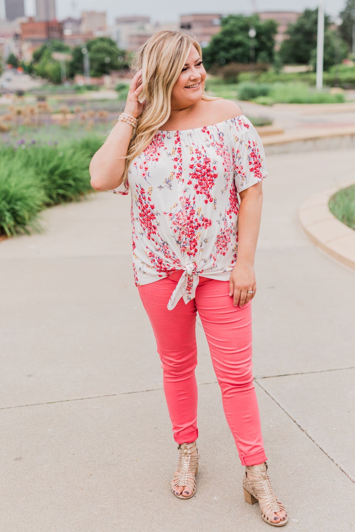When I'm With You Off the Shoulder Top- Ivory