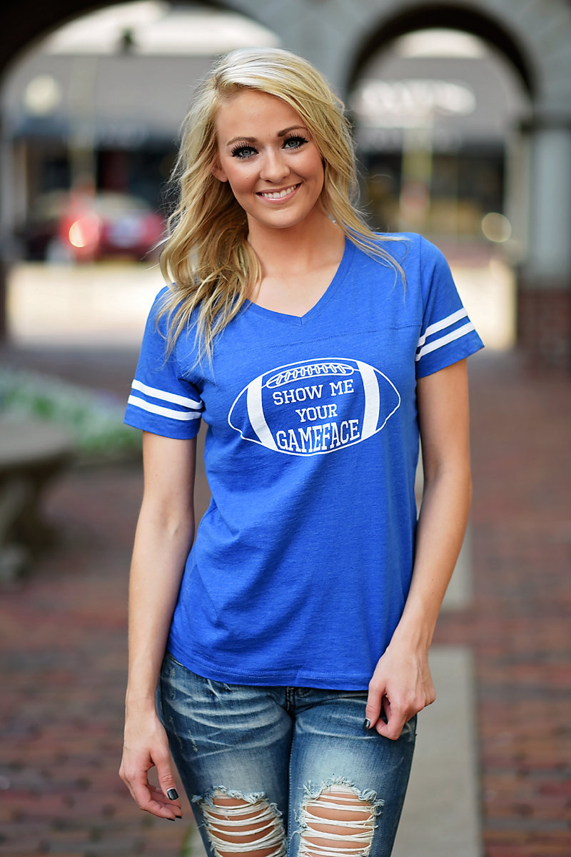 Game Face Tee - Blue