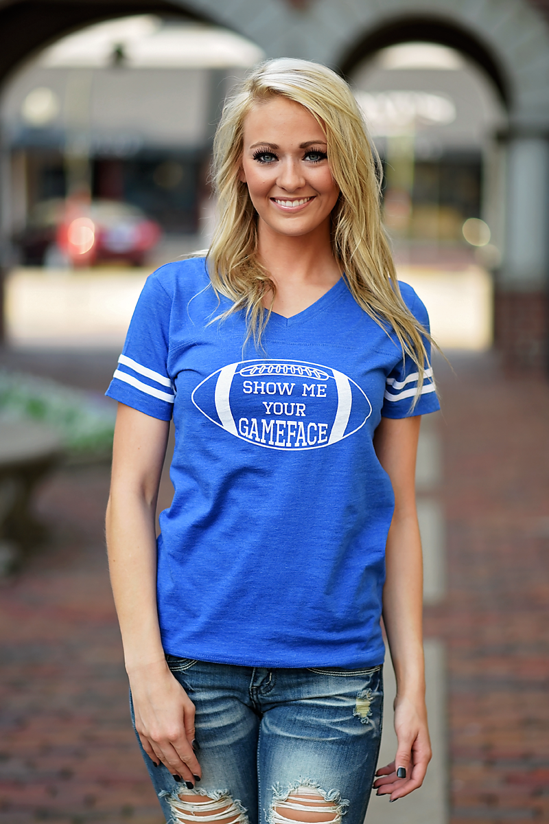 Game Face Tee - Blue