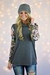 In Bloom Top ~ Grey