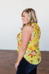 How Lovely Floral Tank Top- Bright Yellow