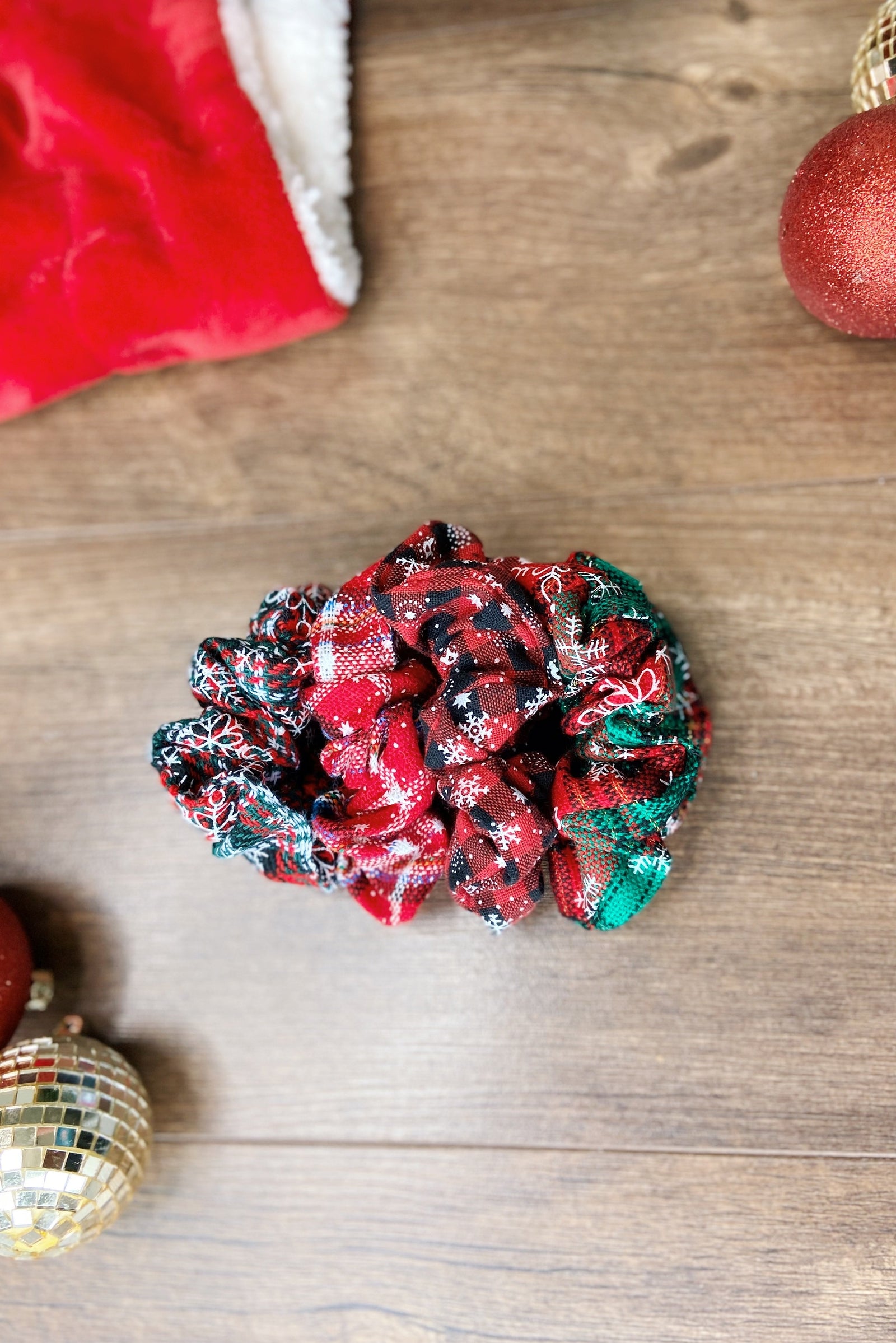 Festive Holiday Scrunchie Bundle- Set of 4