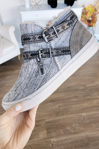 Blowfish Mojo High Top Sneakers Light Grey