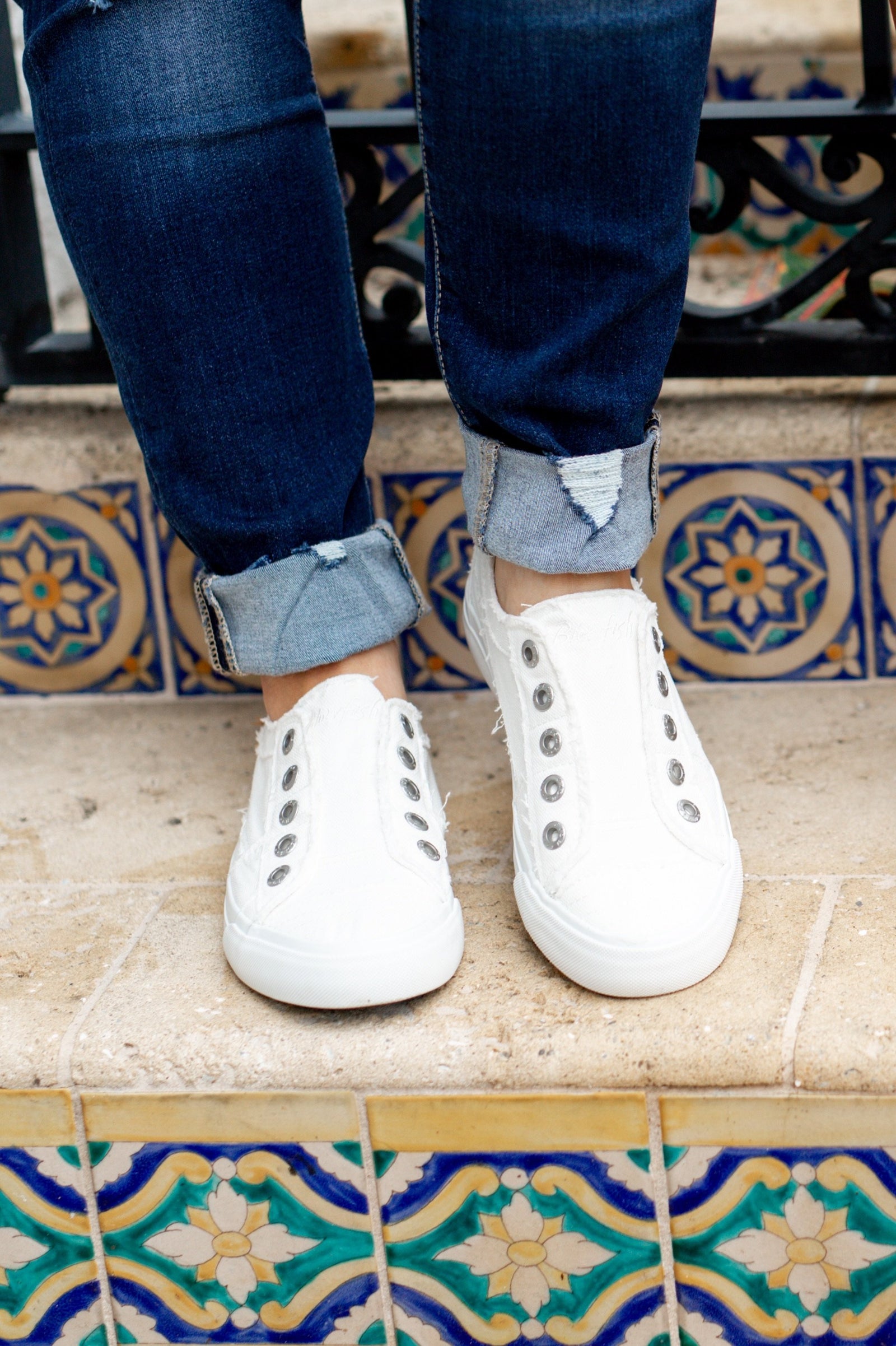 Blowfish Play Sneakers- White Smoked