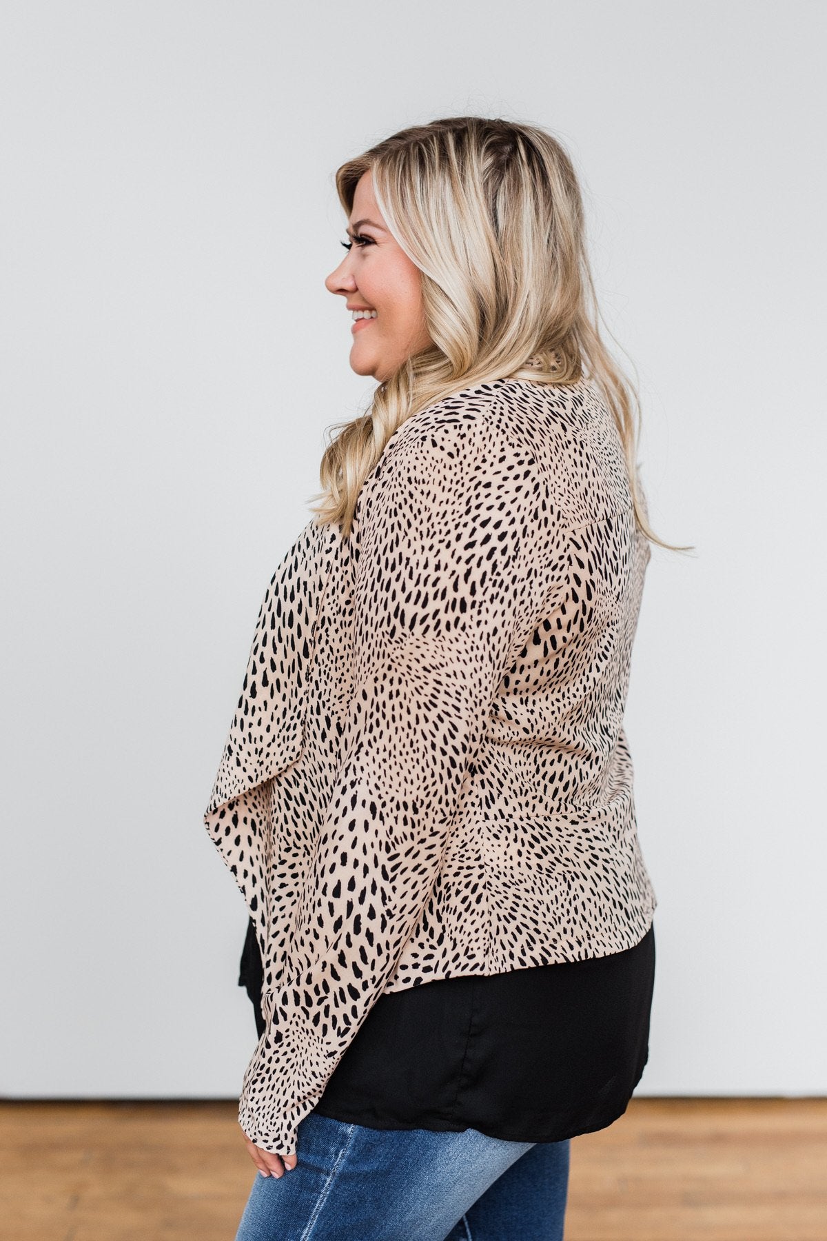 Fierce Feelings Animal Print Blazer- Neutral