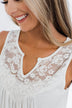 Wide Open Spaces Tank Top- Ivory