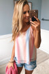 Light Shines Through Colorful Shift Tank- Pink, Orange, & Blue