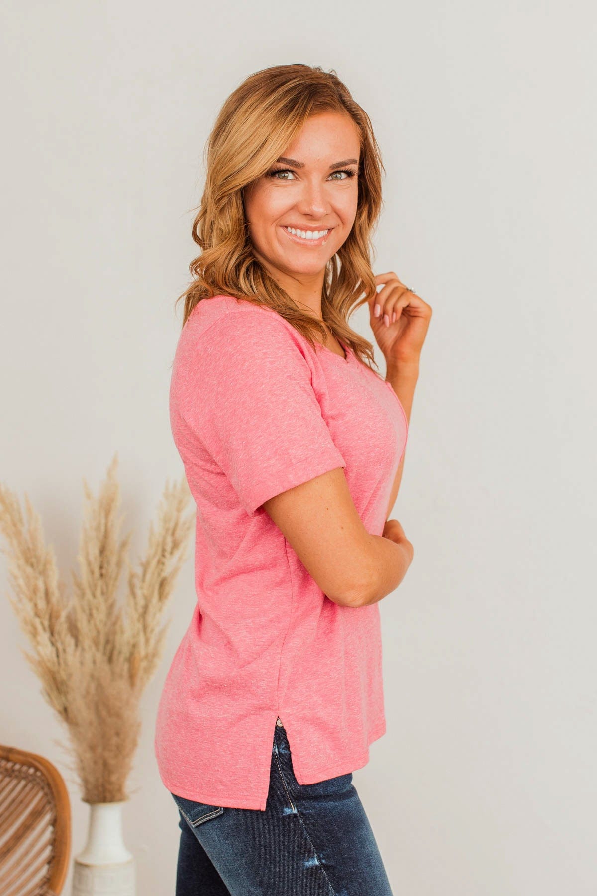 Do My Own Thing Tee- Dark Pink