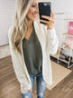 Basic Beauty V-Neck Short Sleeve Top- Olive