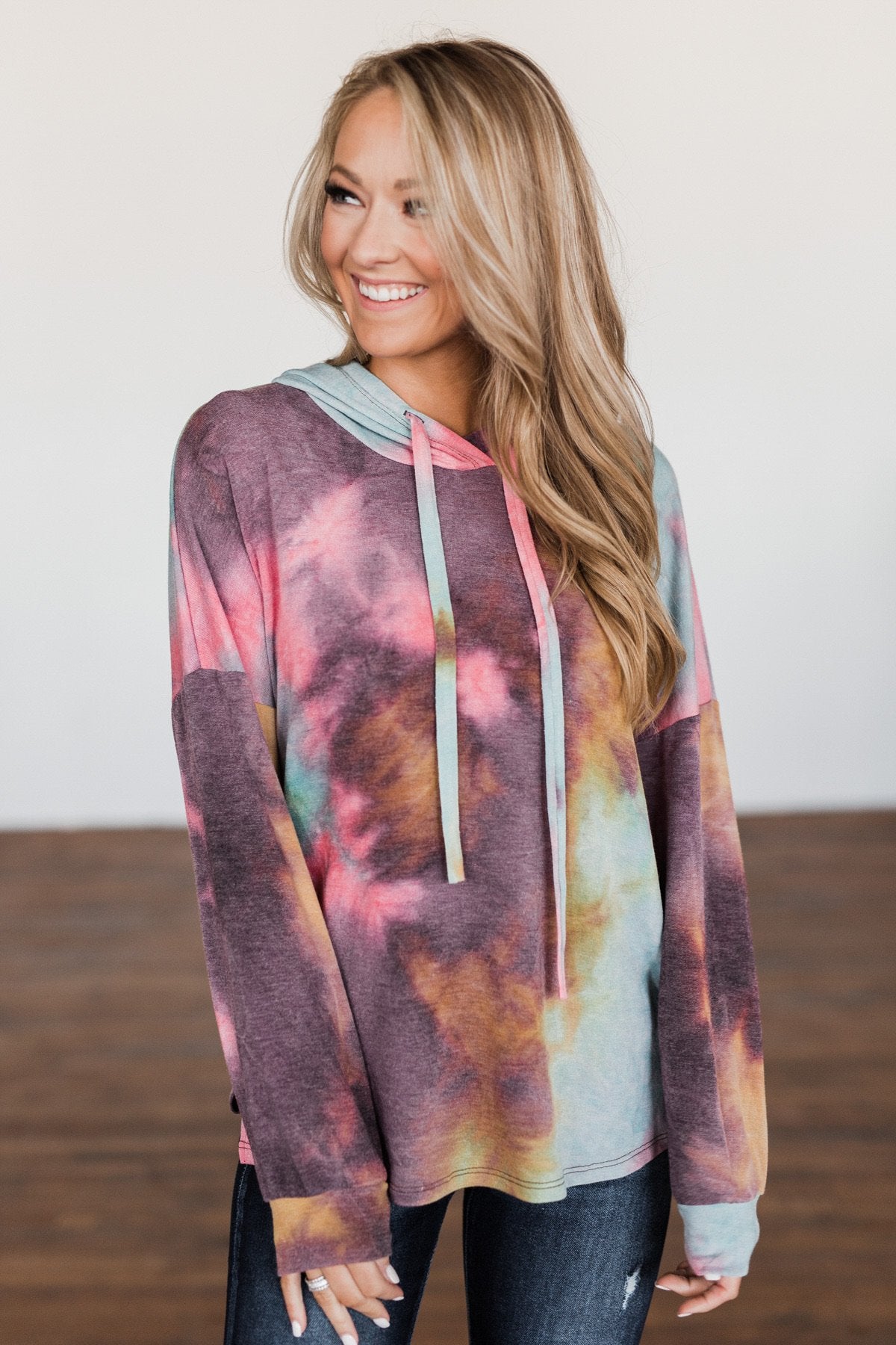A Colorful Life Tie Dye Hoodie- Multi-Color