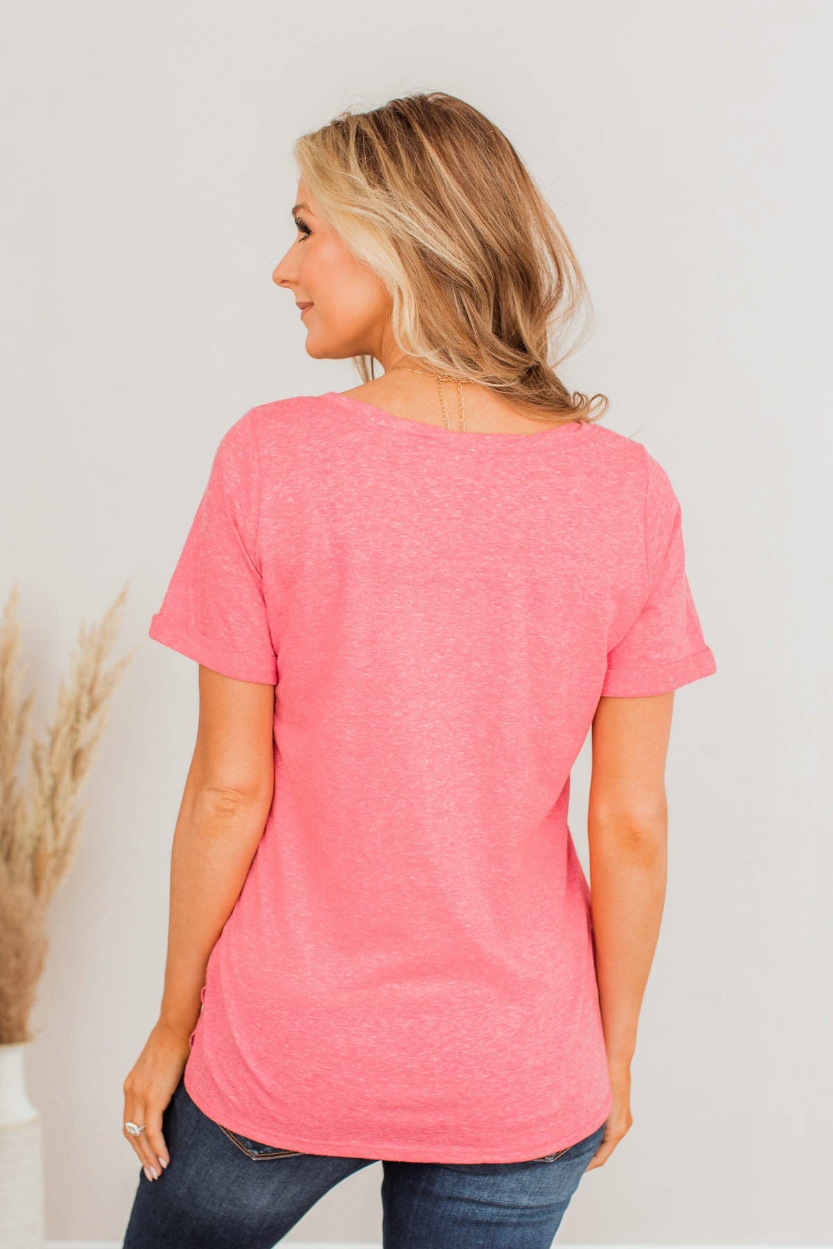 Do My Own Thing Tee- Dark Pink