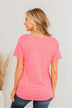 Do My Own Thing Tee- Dark Pink