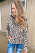 Quarter Zip Leopard Sherpa- Neutral