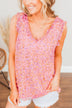 Here And Now Floral Tank Top- Pink