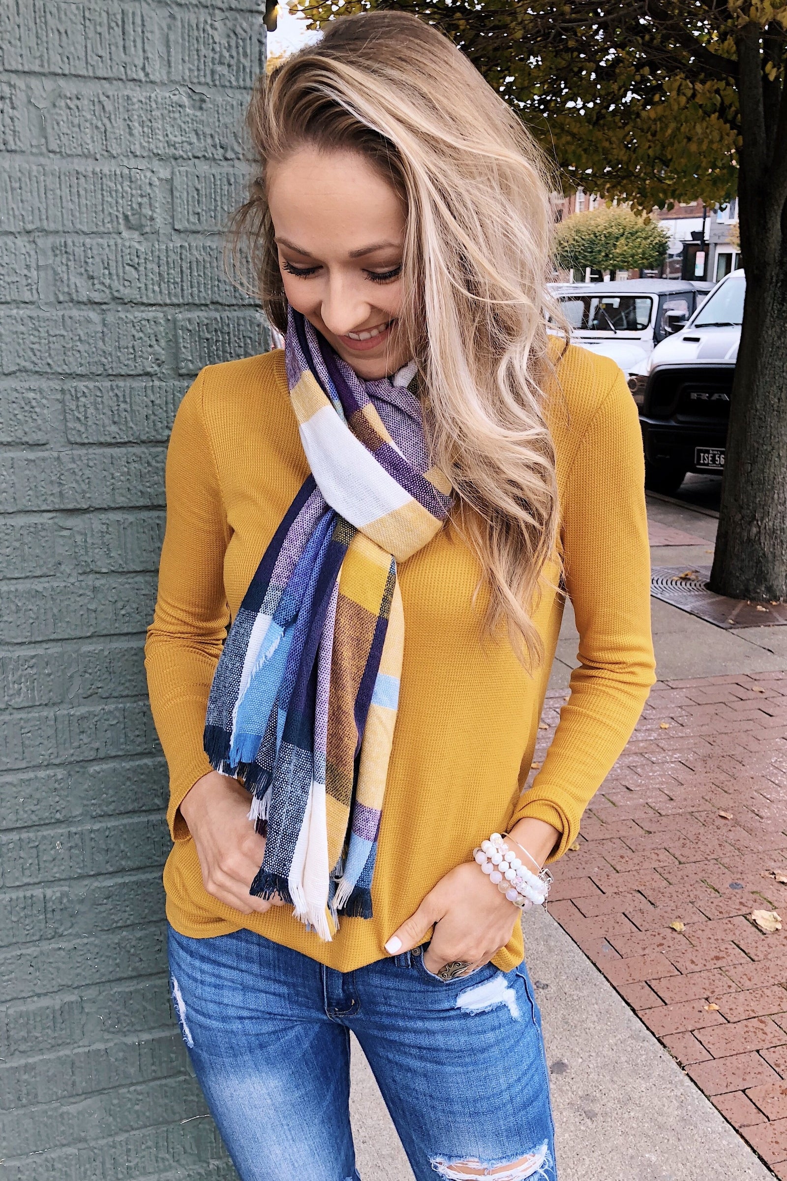 The Best I Can Long Sleeve Top- Mustard