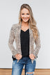 Fierce Feelings Animal Print Blazer- Neutral