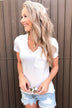 This is Me Notch Pocket Top- Off White