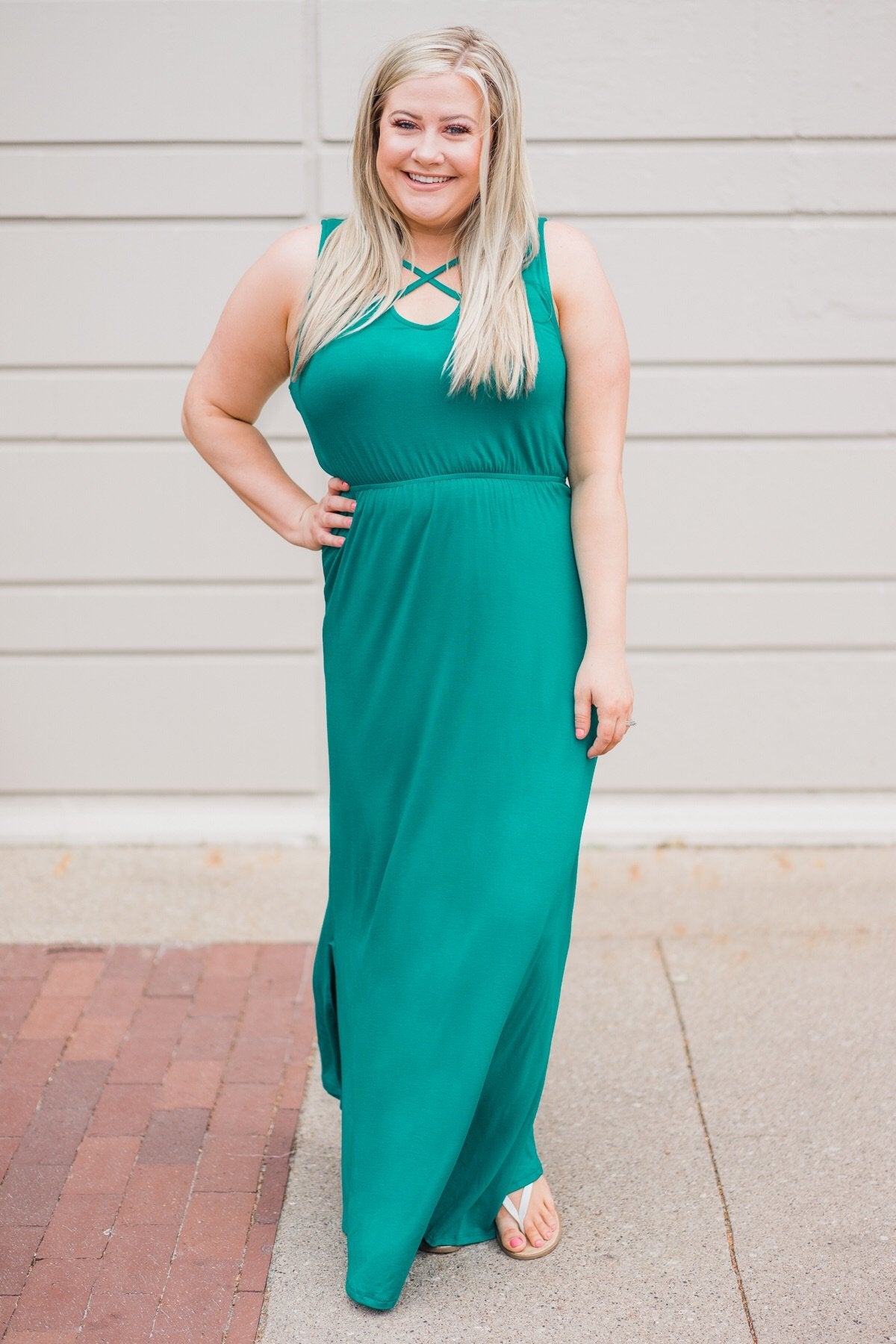 Summer's Must Have Maxi Dress - Teal