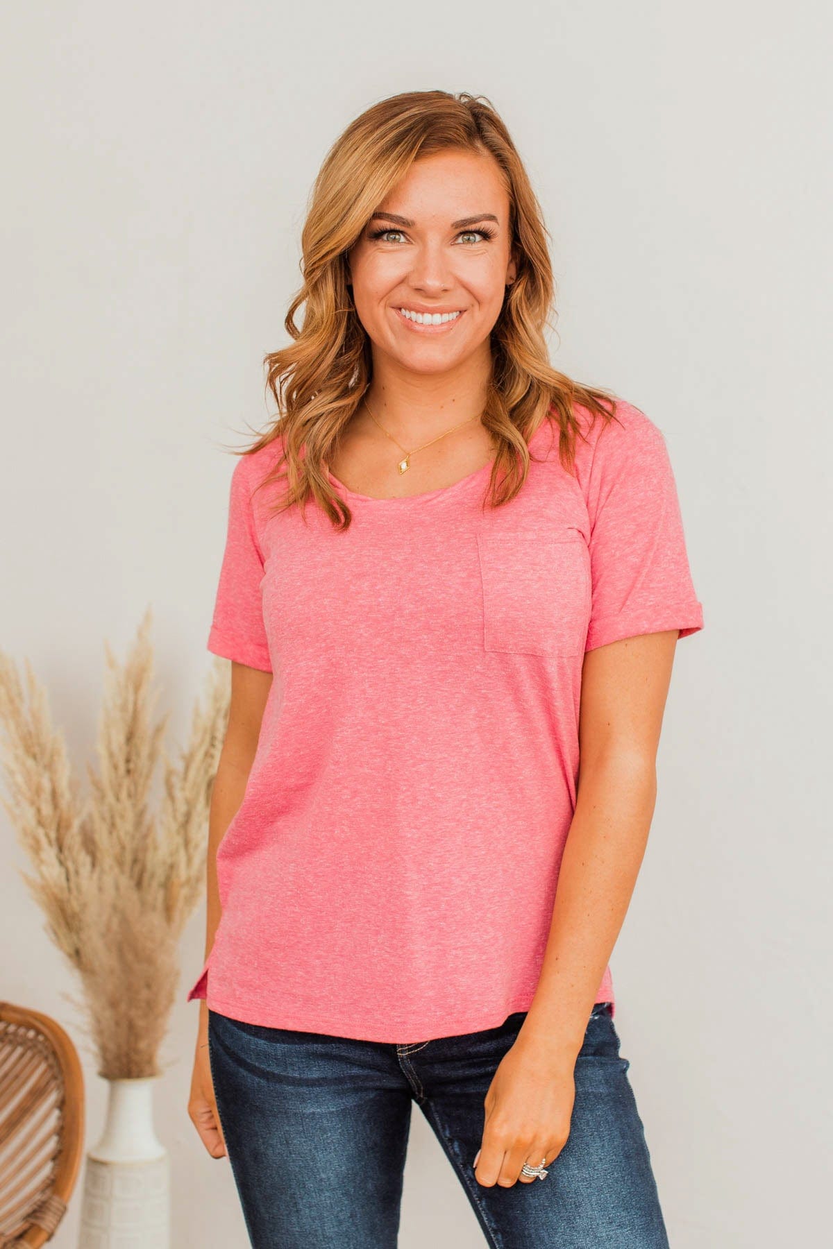 Do My Own Thing Tee- Dark Pink