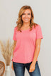 Do My Own Thing Tee- Dark Pink