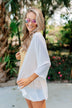 In The Breeze Bell Sleeve Kimono- Off White