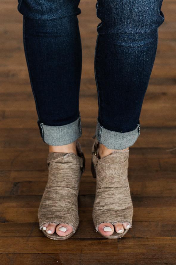 Very G Solange Booties- Taupe