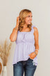 Promise To Be True Ruffle Sleeve Tank- Lilac