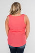 Future is Bright Tank Top Blouse- Coral