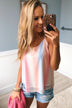 Light Shines Through Colorful Shift Tank- Pink, Orange, & Blue
