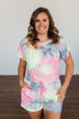 One More Time Tie Dye Romper- Multi-Color