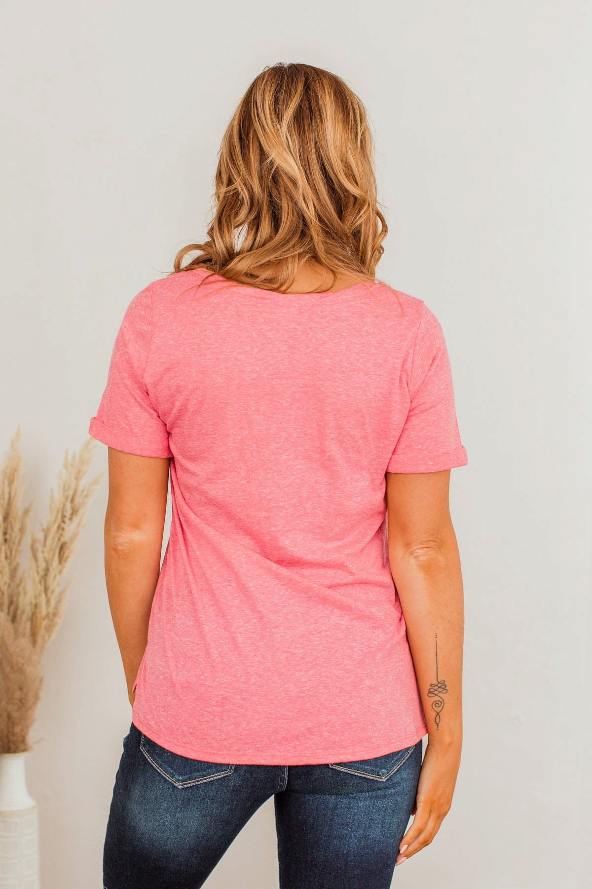Do My Own Thing Tee- Dark Pink