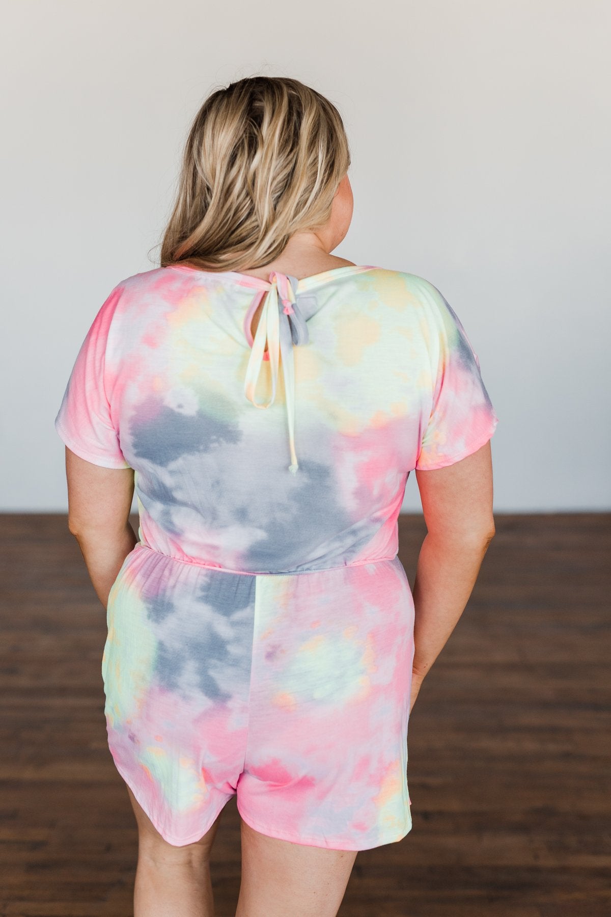 One More Time Tie Dye Romper- Multi-Color