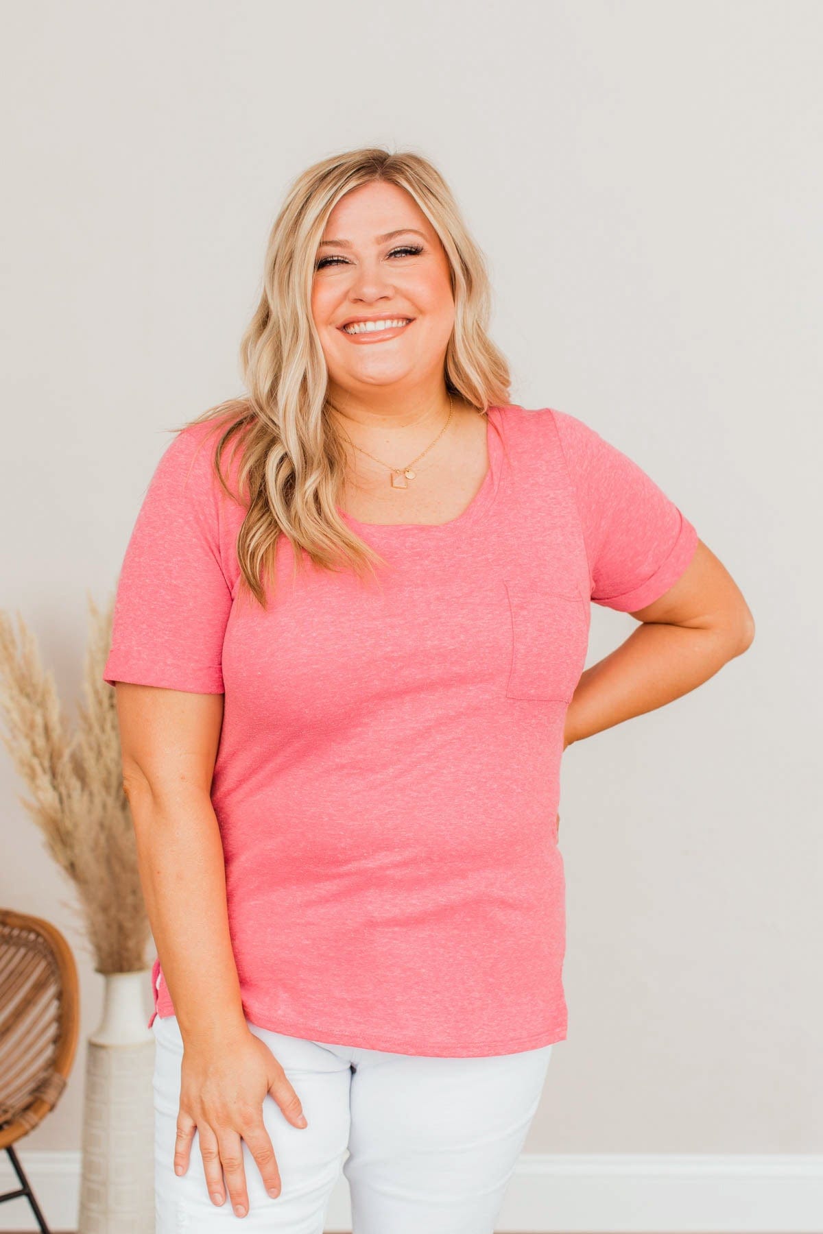 Do My Own Thing Tee- Dark Pink