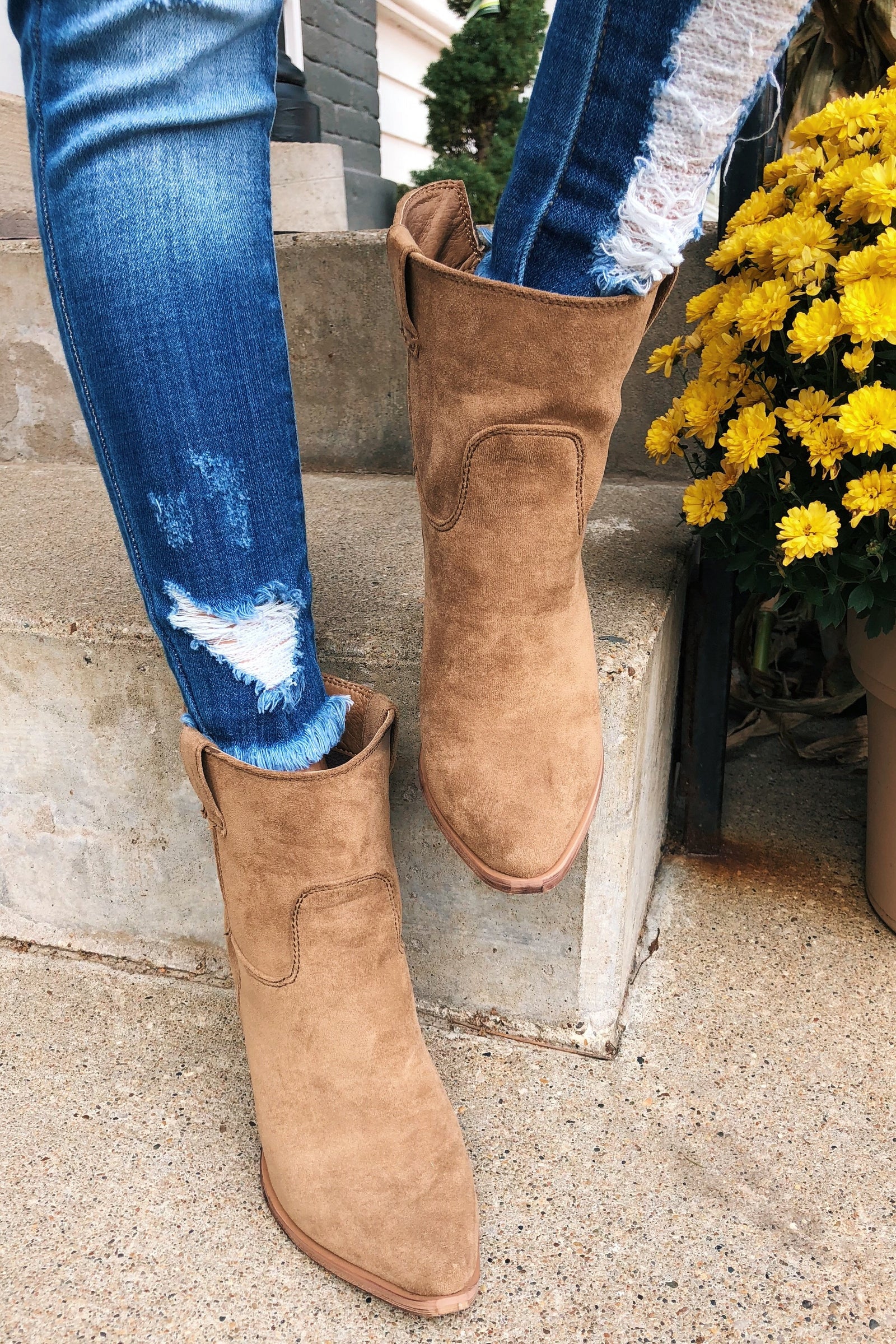 Very G Rosie Booties- Taupe