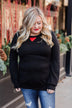Buffalo Plaid Peek-a-Boo Top- Black