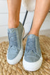 Blowfish Mamba Wedge Sneakers- Sweet Grey