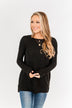 Reaching Out To You Knit Sweater- Black