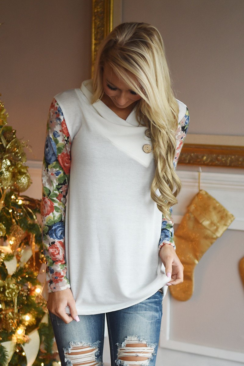 In Bloom Top ~ White