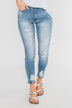 KanCan Distressed Skinny Jeans- Tiffany Wash