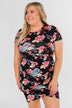 Make My Heart Sing Floral Dress- Black