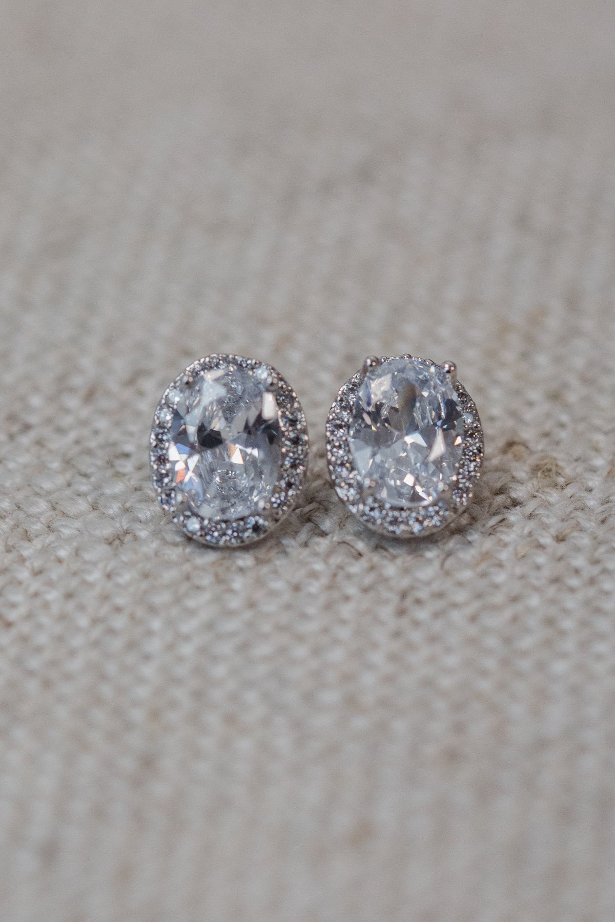 Designer Oval Leather Stud Earrings main image 0