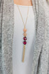 Two Toned Beaded Gold Necklace