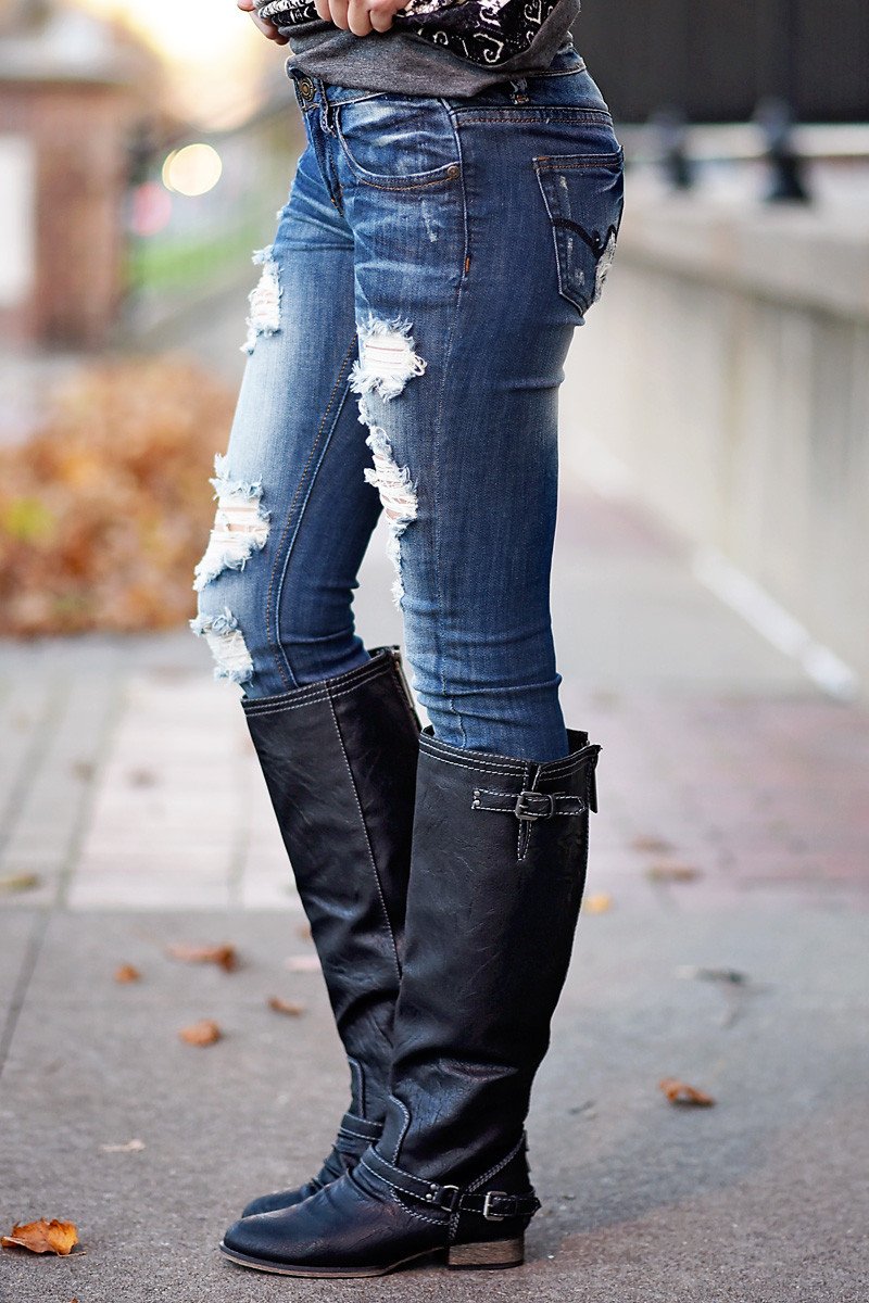 Medium Wash Skinny Jeans ~ Josie Wash